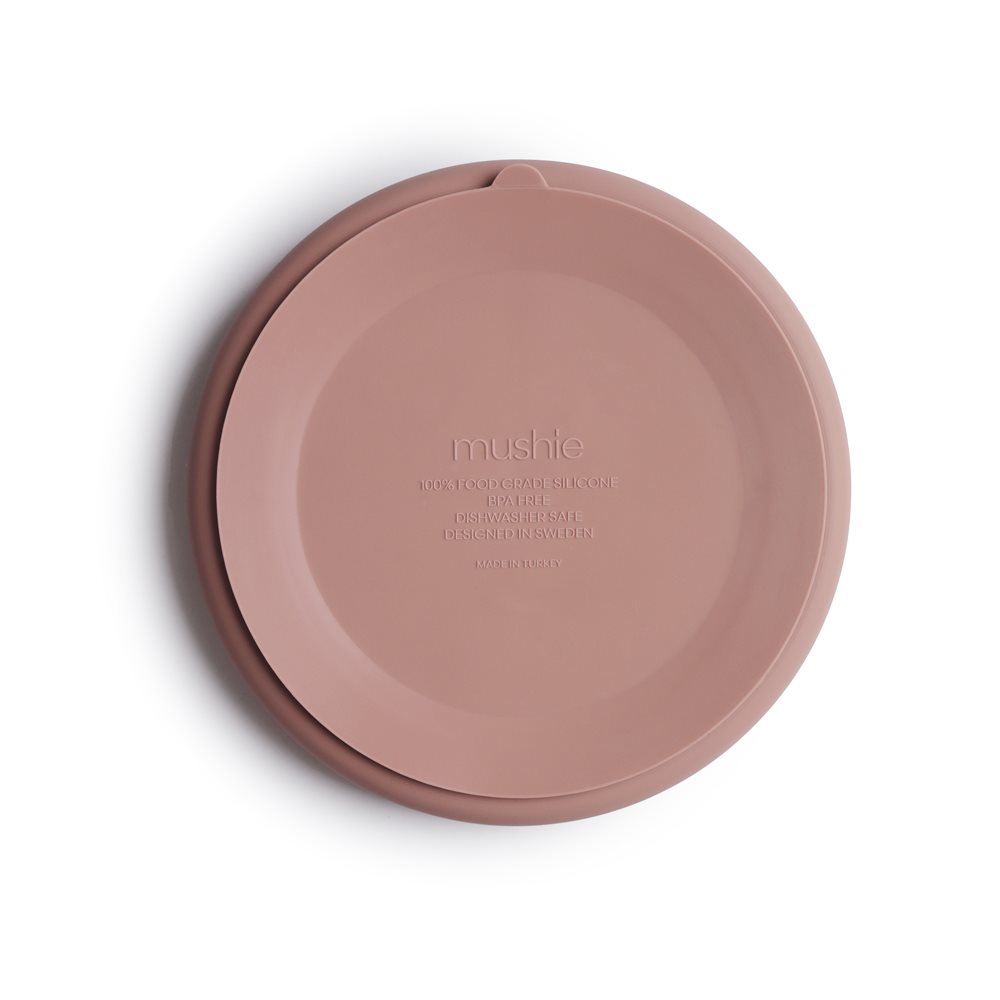 Mushie Silicone Plate Blush