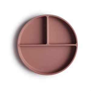 Mushie Silicone Plate - Cloudy Mauve