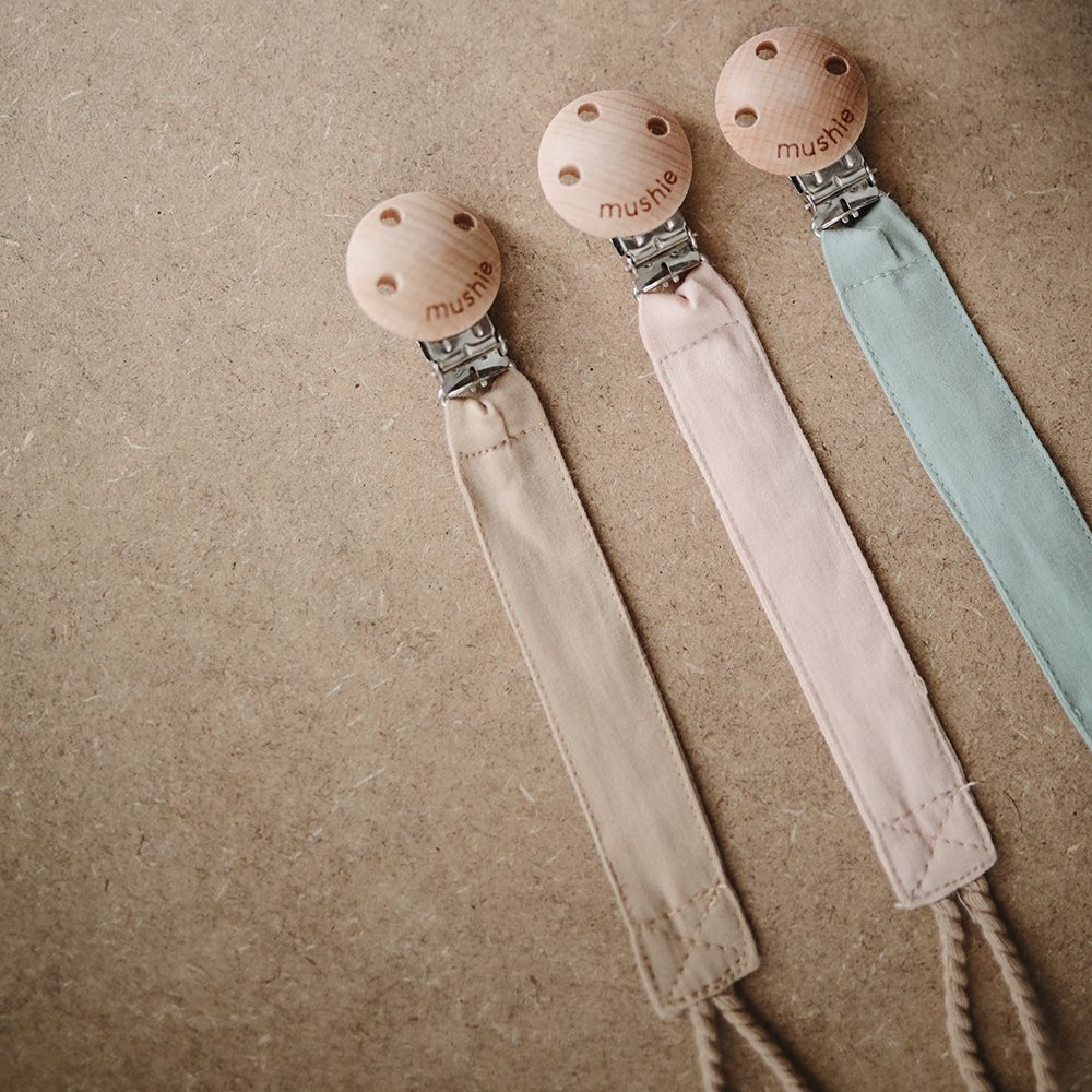 Mushie Pacifier Clips