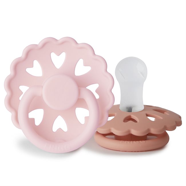FRIGG Fairytale - Round Silicone 2-Pack - The Snow Queen/The Princess and the Pea - Size 1
