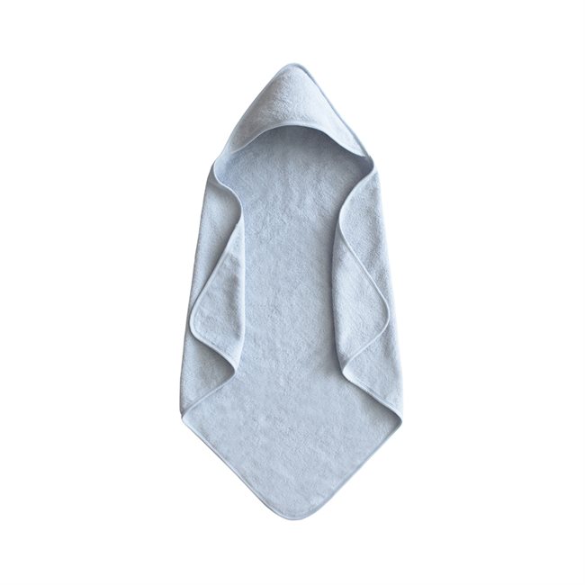 Mushie Hooded Towel - Baby Blue