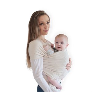 Mushie Baby Carrier Wrap Beige Melange