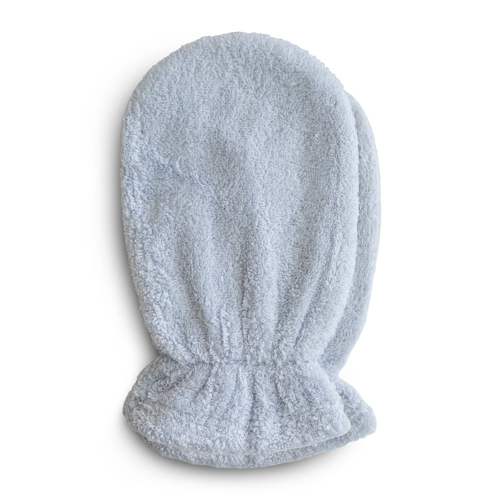 Mushie Bath Mitt 2-Pack - Baby Blue