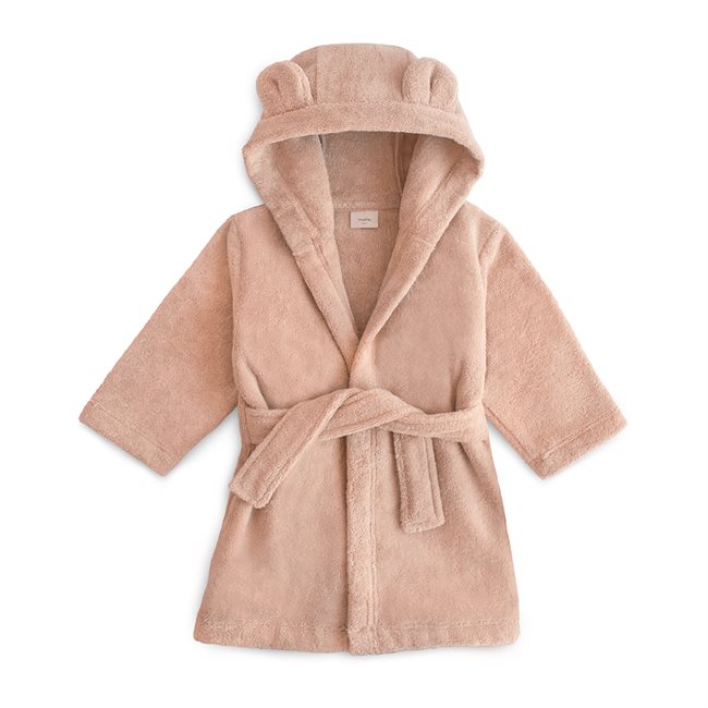 Mushie Bear Robe - Blush - age 4-6 Years