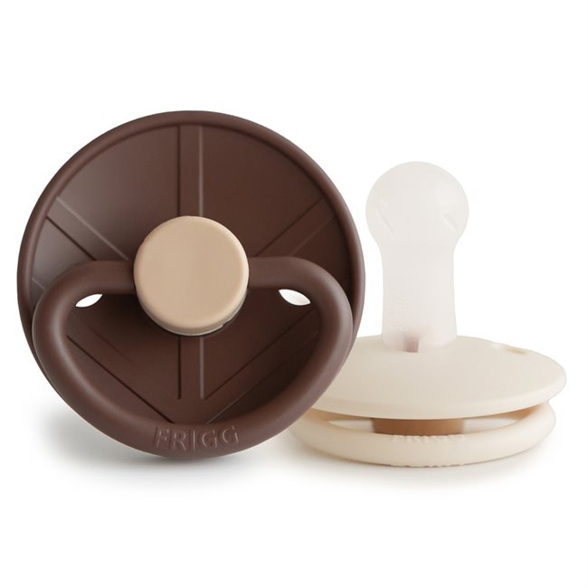 FRIGG Little Viking - Round Silicone 2-Pack Pacifiers - Bjorn/Sigrid - Size 2