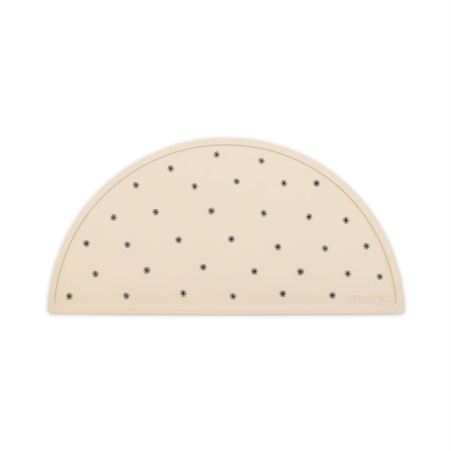 Mushie Silicone Placemat - Black Daisy