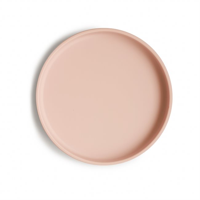Mushie Classic Silicone Suction Plate - Blush