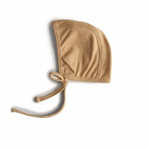 Mushie Ribbed Baby Beanie - Beige Melange