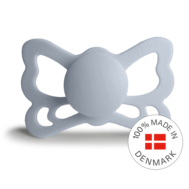 FRIGG Butterfly - Anatomical Silicone Pacifier - Powder Blue - Size 2