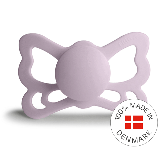 FRIGG Butterfly - Anatomical Silicone Pacifier - Soft Lilac - Size 2
