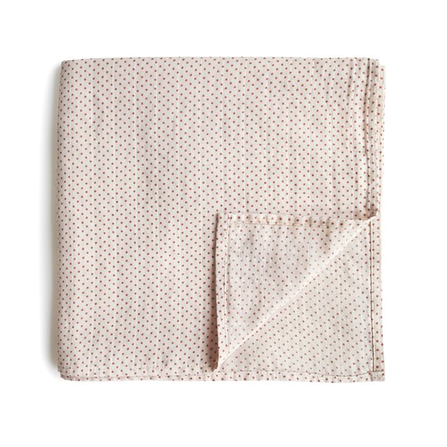 Mushie Swaddle - Caramel Polka Dots