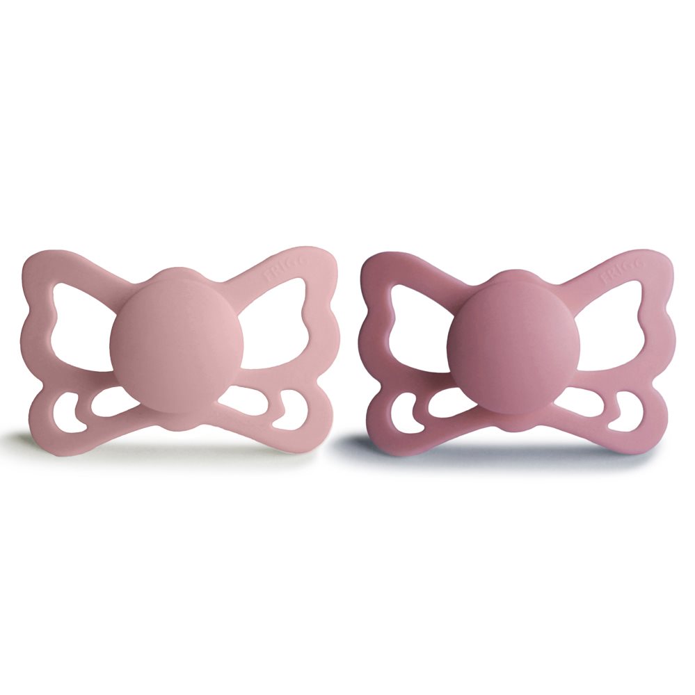 FRIGG Butterfly Anatomical Silicone 2-Pack Cedar/Baby Pink - Size 2