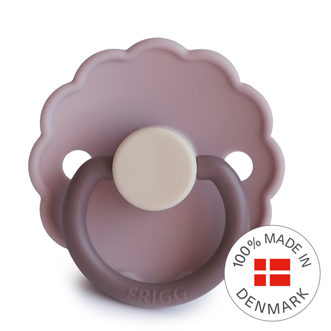 FRIGG Daisy - Round Silicone Pacifier - Lavender Haze - Size 1
