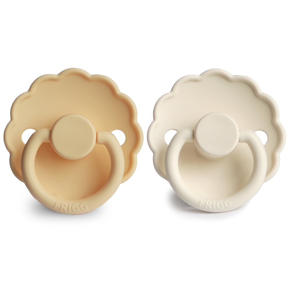 FRIGG Daisy Silicone 2-Pack Pale Daffodil/Cream - Size 1