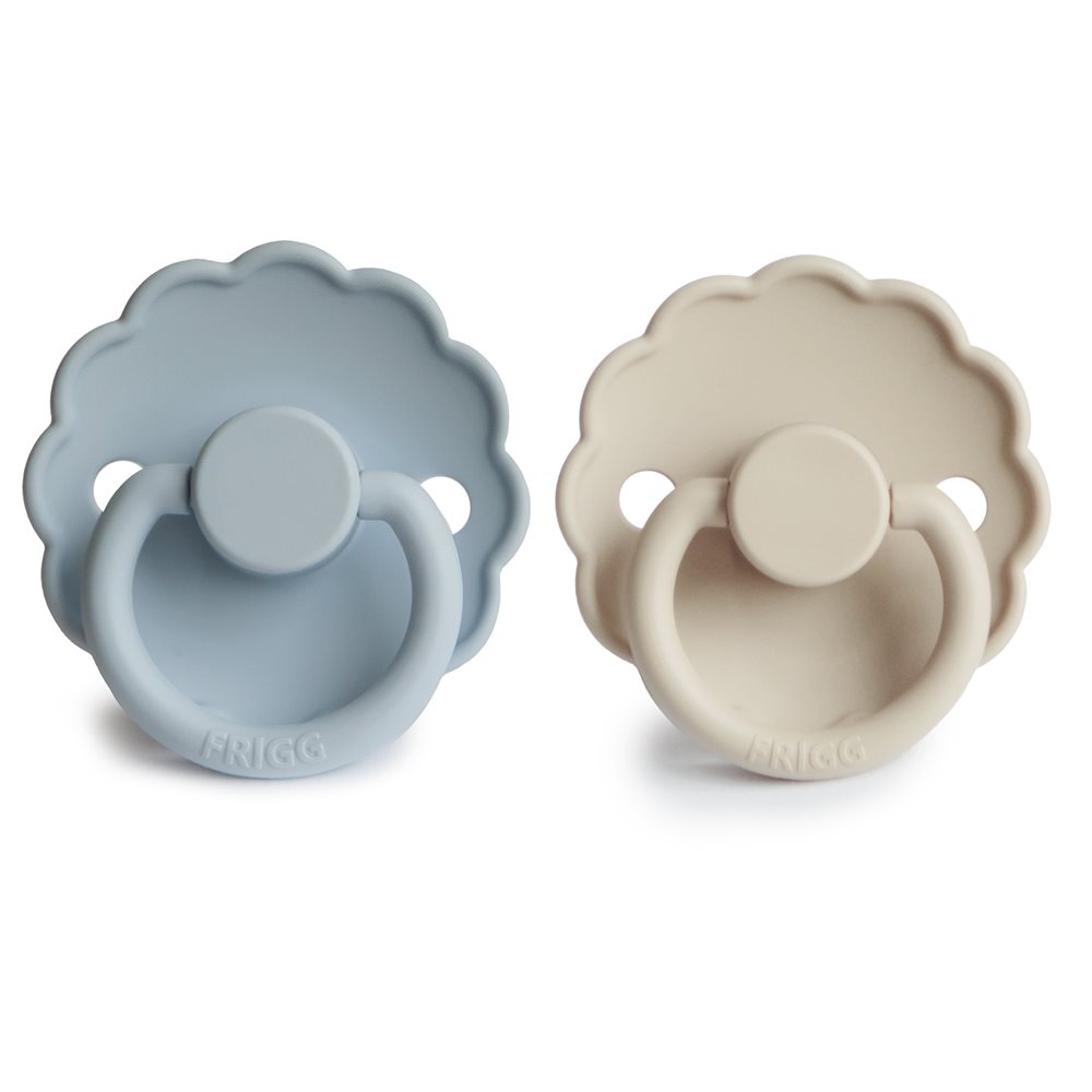 FRIGG Daisy Silicone 2-Pack Powder Blue/Cream - Size 1