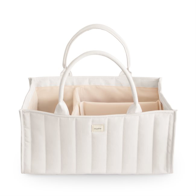 Mushie Diaper Caddy - Ivory