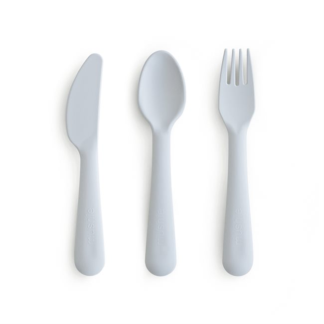 Mushie Cutlery Set - Cloud