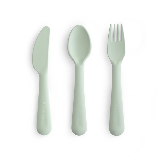 Mushie Cutlery Set - Sage
