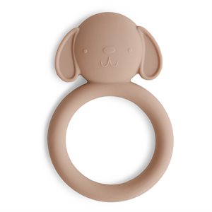 Mushie Teether - Dog - Natural