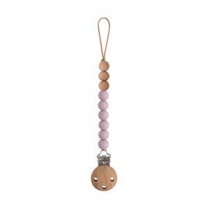 Mushie Pacifier Clips - Eva Mauve