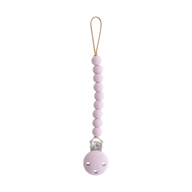 Mushie Silicone Pacifier Clip - Hera Soft Lilac