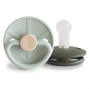 FRIGG Little Viking - Round Silicone 2-Pack Pacifiers - Holger/Ragnar - Size 2
