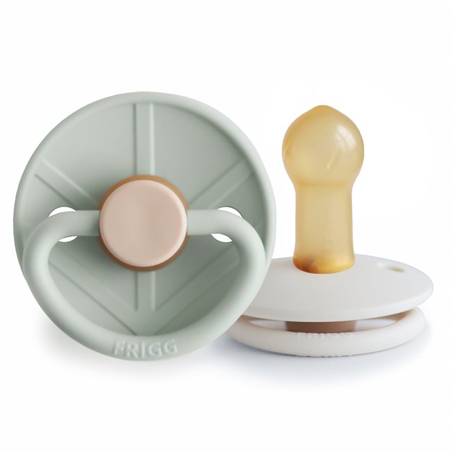 FRIGG Little Viking - Round Latex 2-Pack Pacifiers - Holger/Sigrid - Size 2