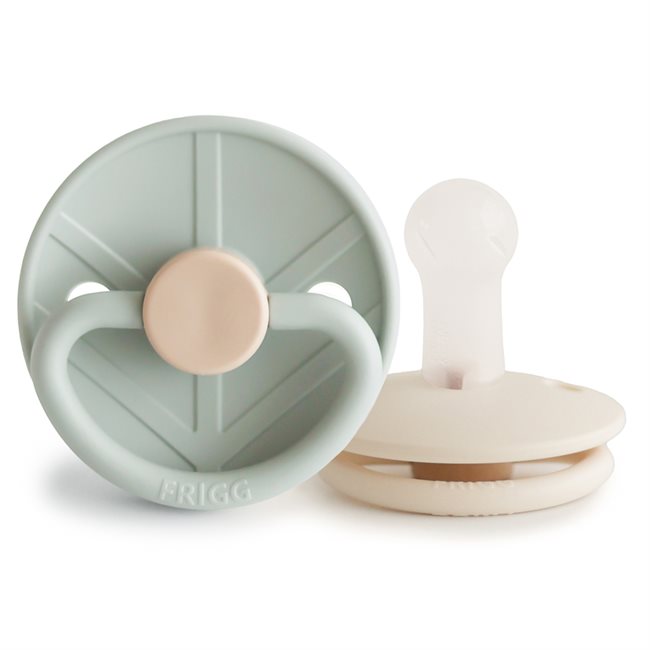 FRIGG Little Viking - Round Silicone 2-Pack Pacifiers - Holger/Sigrid - Size 2