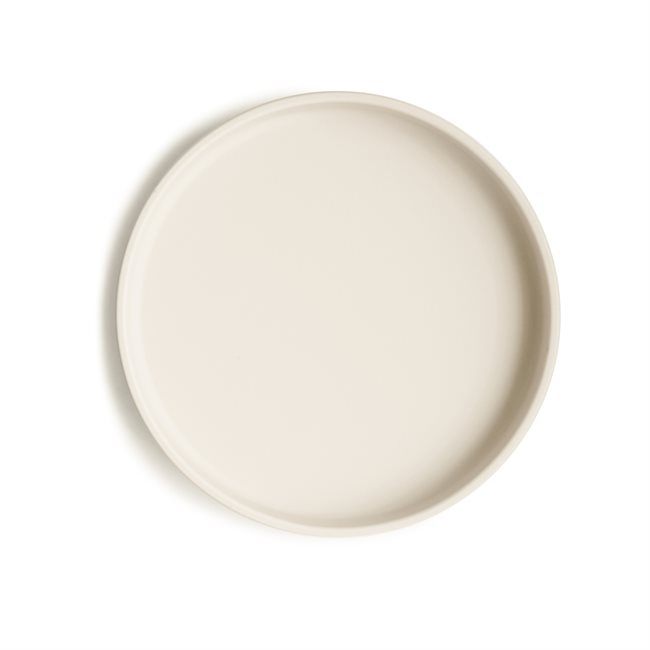 Mushie Classic Silicone Suction Plate - Ivory
