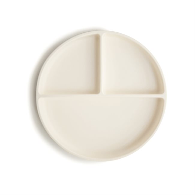 Mushie Silicone Suction Plate - Ivory