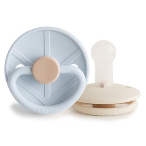 FRIGG Little Viking - Round Silicone 2-Pack Pacifiers - Knud/Sigrid - Size 2