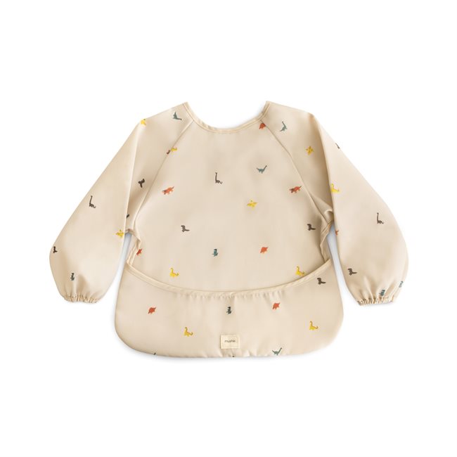 Mushie ​​Long Sleeve Bib​ - Dinosaurs