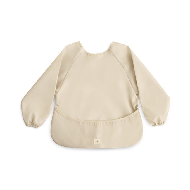 Mushie ​​Long Sleeve Bib​ - Fog