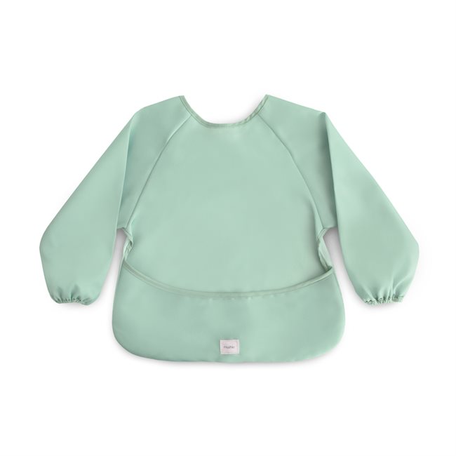 Mushie ​​Long Sleeve Bib​ - Roman Green