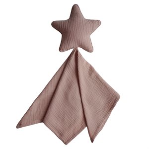 Mushie Lovey Blanket Star Natural