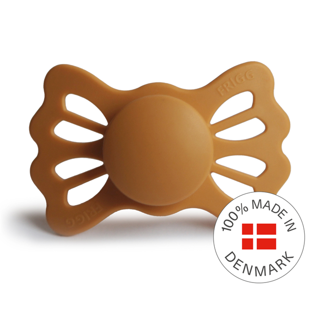 FRIGG Lucky - Symmetrical Silicone Pacifier - Honey Gold - Size 2