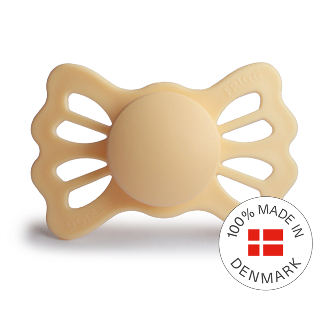 FRIGG Lucky - Symmetrical Silicone Pacifier - Pale Daffodil - Size 2