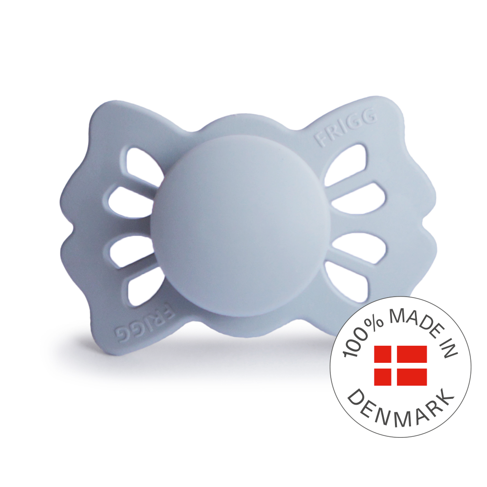 Bibs pack de 2 sucettes SUPREME silicone taille 1 Iron/baby blue