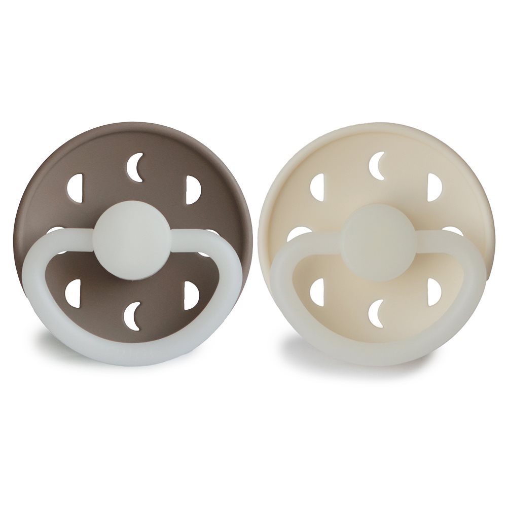 FRIGG Moon Phase Night Silicone 2-Pack Portobello/Cream - Size 1