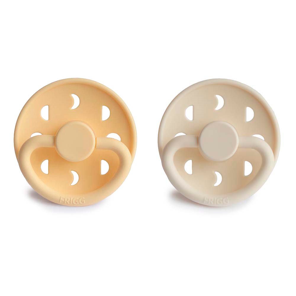 FRIGG Moon Phase Silicone 2-Pack Pale Daffodil/Cream - Size 1