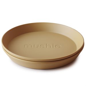 Mushie Dinner Plate - Round - Mustard
