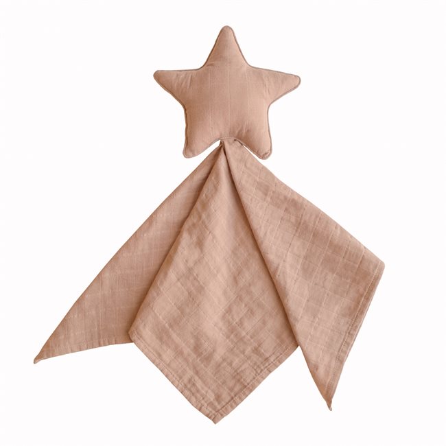 Mushie Lovey Cuddle Blanket - Star Natural
