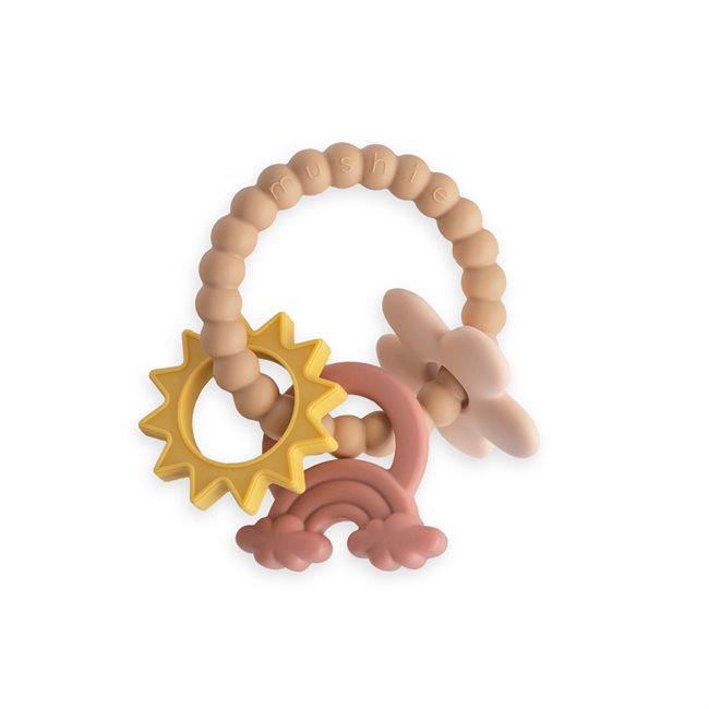 Mushie Teething Ring - Nature 