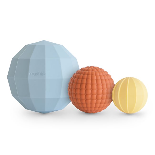 ​​Mushie ​​Nesting Spheres Sensory Toy - Powder Blue