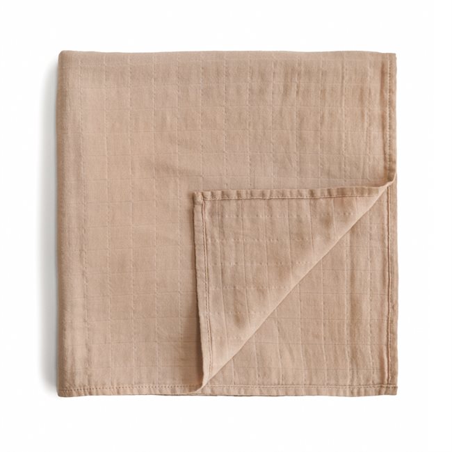Mushie Swaddle - Pale Taupe