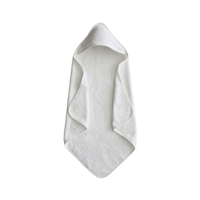 Mushie Hooded Towel - Pearl