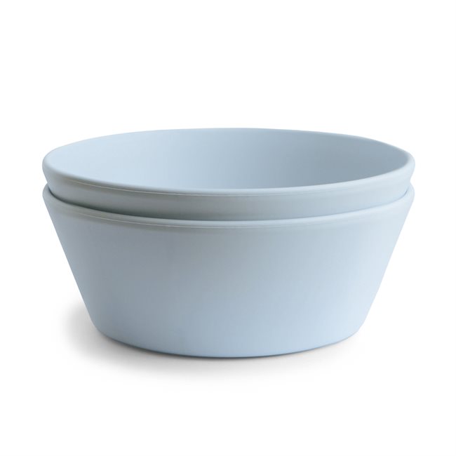 Mushie Dinner Bowl - Round - Powder Blue