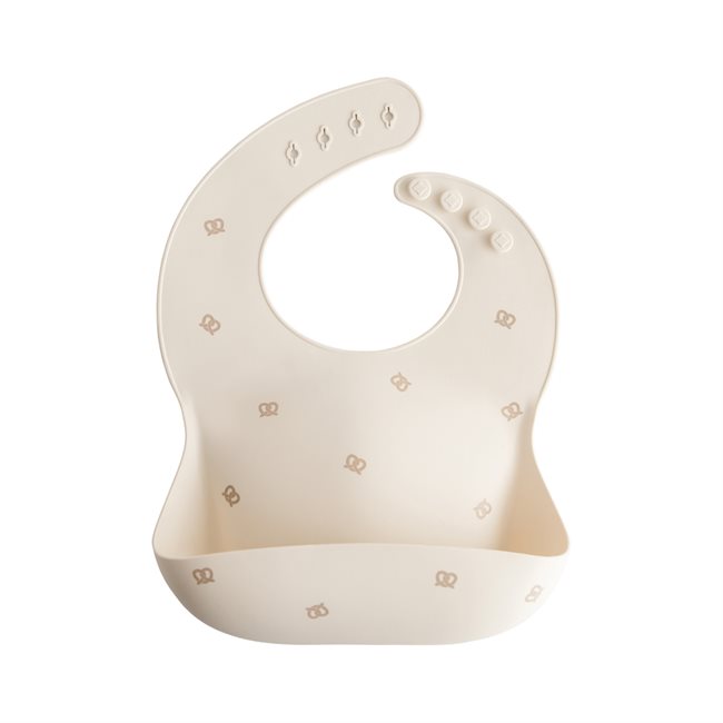 Mushie Silicone Bib - Pretzel