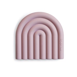 Mushie Teether - Rainbow - Mauve