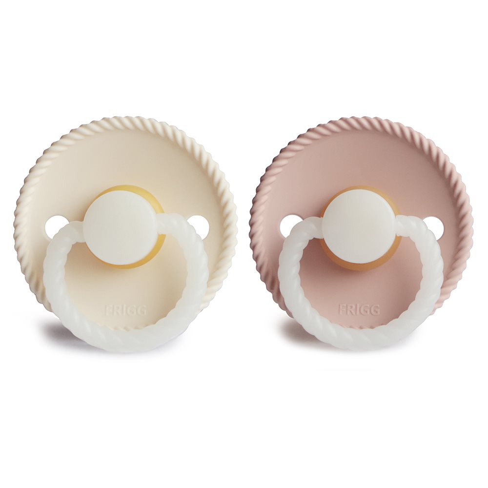 FRIGG Rope Night Latex 2-Pack Blush/Cream - Size 1